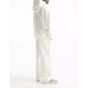 2025 Venta caliente invierno con capucha de gran tamaño de lana sólido pulóveres sudaderas con capucha pantalones conjuntos deportivos chándal al por mayor - Product Image 5