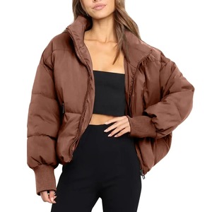 Top Tendance Vente en Gros Doudoune Élégant À Capuche Coupe-Vent Puffer Femmes Veste Personnalisée Décontractée Fermeture Éclair Veste D'hiver - Product Image 5