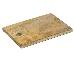 Planche à fromage en bois d'acacia à bas prix avec poignée en métal Passe au lave-vaisselle et planche à découper en bois de manguier avec rainures de jus - Product Image 5