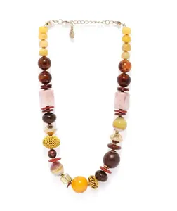Collar de resina hecho a mano para mujer, joyería de moda india de moda con atractivo patrón de amante para aniversario - Product Image 2