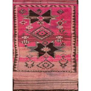 Tapis en laine noués à la main Nuray, motif géométrique rose et violet, pour la décoration de la maison, du salon, 9x12, grand tapis de couloir - Pae-4605 - Product Image 1