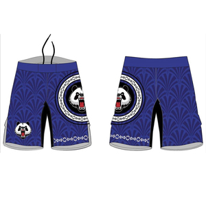 Short de lutte pour hommes à utilisation estivale avec logo personnalisé Short thaïlandais MMA à taille élastique Short de combat en polyester spandex pour hommes - Product Image 5