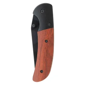 Coltello Tascabile Personalizzato Rortex in Acciaio Inossidabile con Manico in Legno, Facile da Trasportare, EDC per Uso Quotidiano - Product Image 3