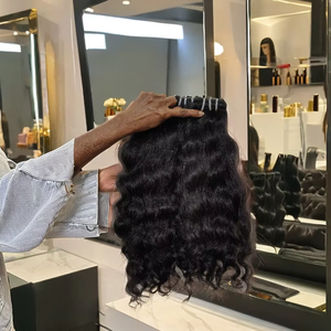 มัดผมคนแท้สำหรับ12A จากอินเดียผมมนุษย์แท้100% ธรรมชาติเรียงเป็นลอน - Product Image 1