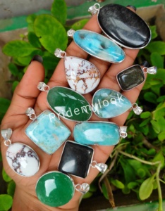 ได้รับความนิยมมากที่สุดที่สง่างามและไม่ซ้ำกันเครื่องประดับทองดีจี้อัญมณีผสมธรรมชาติและสร้อยคอที่มีเสน่ห์สำหรับผู้หญิง - Product Image 3