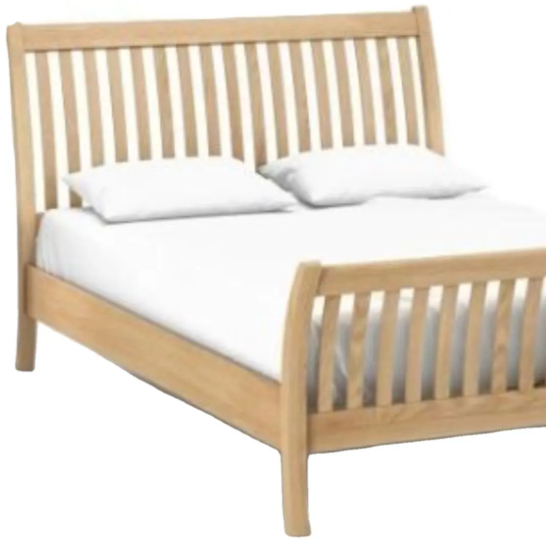 Juego de muebles de dormitorio de estilo moderno Cama doble de madera de lujo Simple para el dormitorio del hogar Habitaciones de hotel Dormitorio de diseño simple moderno