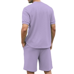 Nueva ropa activa profesional cómoda Etiqueta Privada conjunto de dos piezas ropa activa Hombre Pantalones cortos conjunto ropa deportiva gimnasio Fitness conjunto - Product Image 3
