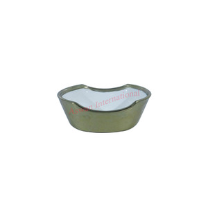 Handmade High Quality Customizable Round Shape <b>Grey</b> Metal <b>Bowl</b> Decorative Dinnerware and Tableware - Product Image 4