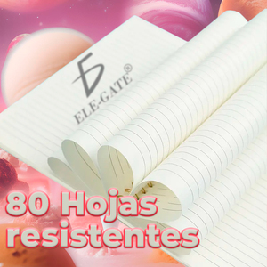 สมุดบันทึกแบบมีเส้นบรรทัด 80 หน้า ปกแบบมีช่องว่าง ปกโลหะ เข้าเล่มแบบเกลียวความร้อน ขนาด B6 B5 A6 สำหรับใช้ในโรงเรียน 100 แผ่น - Product Image 3