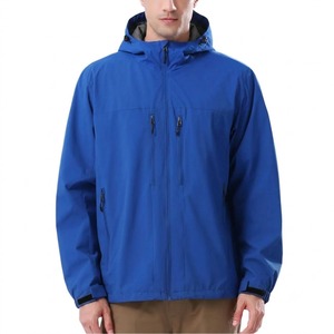 Chaqueta Cortavientos Ligera con Capucha, Cierre de Cremallera y Bloques de Color para Hombre y Mujer, Corte Holgado Informal, Primavera Otoño - Product Image 1