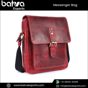 Bandolera bandolera para hombre a la moda de proveedor líder 100% piel auténtica de grano completo superventas logotipo personalizado multicolor - Product Image 2