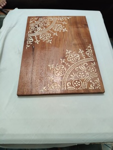 Tabla de Cortar de Madera de Acacia con Asa, Tabla para Cortar Pizza, Frutas y Alimentos, Decoración para Cocina y Hotel - Product Image 3