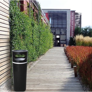 ที่เขี่ยซิการ์สีดำสำหรับกลางแจ้ง/ในร่มพร้อมจานกันไฟ Ø27x70h ซม. - Product Image 2