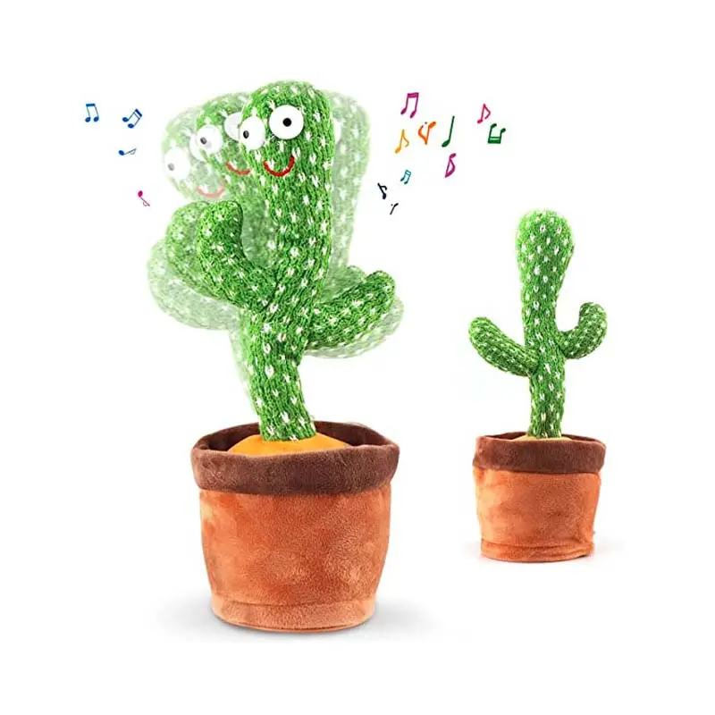 2022 Dancing Cactus Toy 120 Songs Singing Talking Record Repeating Electric Cactus Toys