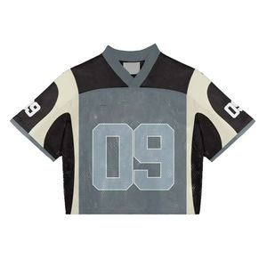 Tela transpirable Retro Mujer Crop Mesh Football Jersey Loose Fit Oversized Festival Fashion Jerseys - Product Image 1