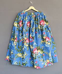 Women's <b>Boho</b> Style Cotton Printed Hand Block Tiered <b>Maxi</b> <b>Skirt</b> Breathable Casual Summer Beach Wear Plus Size Natural Waist Size - Product Image 4