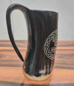 Vases en corne de boeuf de style Viking, écologiques, authentiques, sculptés à la main, polis naturellement, accessoires à bas prix - Product Image 2