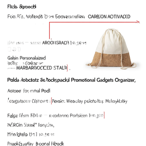 Sac à dos personnalisé Galsin en liège et coton, organiseur de gadgets promotionnels - Product Image 2