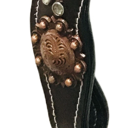 Top Trending Productos personalizados para caballos Western Headstall Beads Work Tachuela ecuestre de cuero hecha a mano - Product Image 5