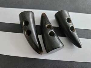 Vente en gros de haute qualité en véritable corne de buffle boutons à bascule en dentelle polie décoration pour jeans manteau vêtements - Product Image 6