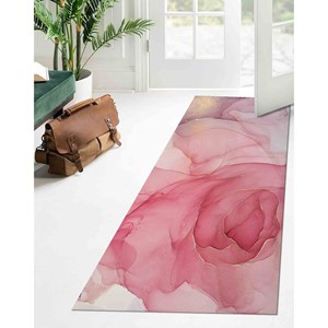 พรมหินอ่อนสีชมพูและสีทอง: พรมปูพื้นกันลื่นพร้อมพรมนุ่ม - Product Image 5