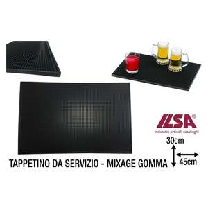 Tapis de service Ilsa 45x30x1h, tapis de cuisine en caoutchouc pour mélange, taille 45x30x1h - Product Image 1