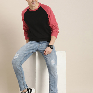 เสื้อสเวตเตอร์แขนยาวสำหรับผู้ชายเสื้อสเวตเตอร์ปักลายแขนยาวผ้าฟลีซสีพื้นเสื้อแนวสตรีท - Product Image 5