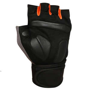 Gants d'haltérophilie Nouveau style Gants de gymnastique en cuir pour hommes avec poignet long Gants d'haltérophilie Gym - Product Image 2
