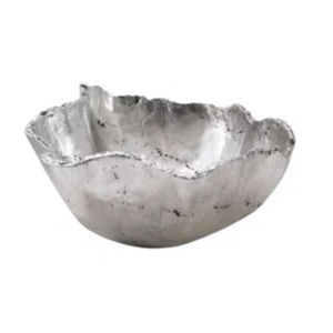 Tazón para servir de frutas decorativo para cocina casera, cuenco para servir de aluminio con acabado plateado de primera calidad para restaurantes y bodas - Product Image 2