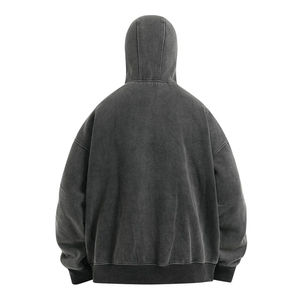 Venta al por mayor de ropa de calle para hombres Sudadera con capucha pasamontañas personalizado con OEM 100% algodón polar logotipo frontal colocación - Product Image 6