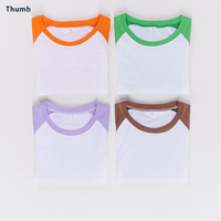 Sérigraphie personnalisée ou impression numérique DTG DTF T-shirts de baseball raglan pastel de haute qualité T-shirt Y2K et femmes en gros