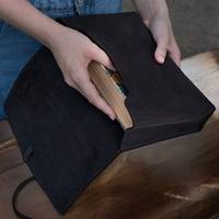 Cubierta de cuero genuino de lujo y alta calidad de alta calidad con logotipo personalizado CUBIERTA DE LA Biblia de regalo de arte cristiano