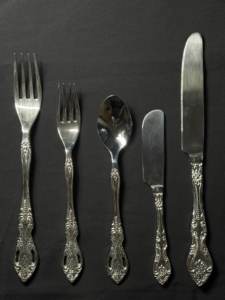 Brass <b>Vintage</b> Silver <b>Cutlery</b> Food Safe Dishwasher Safe Lead Free DInnerware Flatware <b>Cutlery</b> Sets Handmade Luxury Dining Wedding - Product Image 2