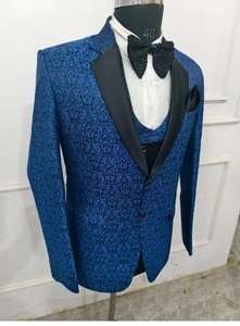 ชุดแต่งงานของผู้ชายที่สง่างาม2025คอลเลกชันล่าสุดของชุดแต่งงานของผู้ชายชุดพรหมและชุดอาหารค่ำที่มีการปักที่ประณีตสำหรับผู้ชาย - Product Image 5