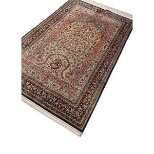 Alfombra Gulmarg Moderna con Estampado Floral, Tejida a Mano, de Viscosa, Poliéster y Nailon, Rectangular, Modelo Pae-6091 - Product Image 2