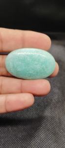 Pierre précieuse naturelle ovale verte amazonite cabochon en vrac pour la fabrication de pendentifs et de colliers 5-8 mm - Product Image 5