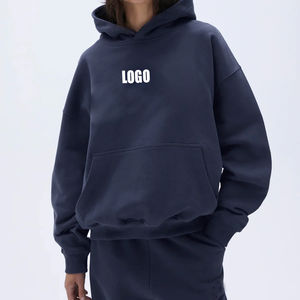 Sudadera con Capucha Extra Grande para Mujer, Diseño Forrado, Estilo Urbano Hip Hop, Tejido de Felpa, Resistente al Viento, Bordado - Product Image 6