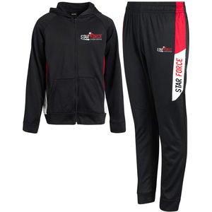 Dernier modèle hivernal de survêtement grande taille pour hommes vente en gros de tissu polaire confortable de haute qualité avec logo personnalisé logo à bande latérale - Product Image 2