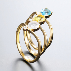 925 Silver Pear Light Amethyst Gemstone <b>Ring</b> - Statement Women <b>Ring</b> Jewelry - Women Handmade Gemstone <b>Rings</b> - Product Image 3