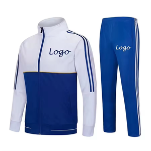 GAF transpirable ropa de entrenamiento personalizada Jogging cómodo cremallera completa con capucha conjunto sudaderas con capucha trajes conjunto de dos piezas chándales para hombres - Product Image 4