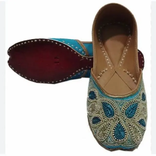 รองเท้า khussa ผู้หญิงอินเดีย / รองเท้าอินเดีย khussa juti / ผู้หญิง khussa