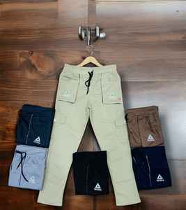 Pantalons décontractés pour hommes, taille élastique, pour l'extérieur, utilisation estivale, tissu drill écologique, en gros, en provenance d'Inde - Product Image 2