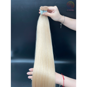 Paquetes de cabello crudo vietnamita sin procesar, vendedores, trama dibujada #24 doble, extensión a granel de cabello liso Natural de Color caliente - Product Image 2
