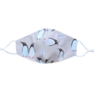 Masque facial en coton de nouvelle conception avec poche pour filtre, logo imprimé, réutilisable, tissu de luxe, respirant, noir, Halloween, mariage - Product Image 2