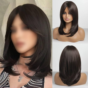 Venta al por mayor 100% natural suave ligero indio pelucas mujeres estilos personalizables longitudes encaje frontal Base pequeño grande Bangladesh - Product Image 2