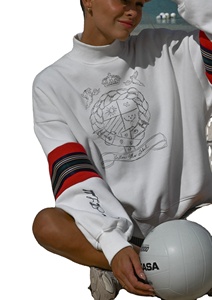 Sweat-shirts à col montant 100% coton avec poches, pull-over décontracté, logo personnalisé et broderie 3D, respectueux de l'environnement, fabrication OEM - Product Image 4