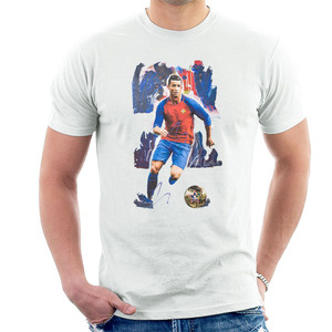 Camisetas básicas de cuello redondo para hombre, camisetas atléticas de algodón lavado, camisetas de punto informales de diseño desgastado para hombre, impresión Digital - Product Image 6