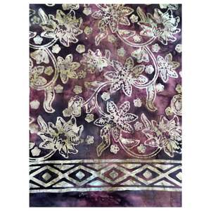 ผ้าซารองคุณภาพส่งออก ทำมือ ไม่ถักทอ น้ำหนักเบา เป็นมิตรกับสิ่งแวดล้อม แห้งเร็ว ลายพิมพ์นามธรรม สีม่วง-น้ำเงิน สำหรับเด็กผู้หญิง อินโดนีเซีย - Product Image 6