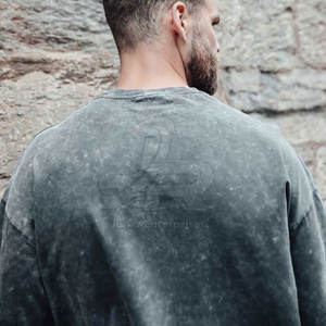 Camisetas de Hombre con Lavado Ácido, Diseño Nuevo 2025, Logotipo Personalizado, Venta al por Mayor, Camisetas de Hombre Cómodas con Lavado Ácido - Product Image 5