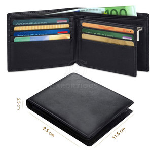 Ventes chaudes, service OEM, faible MOQ, portefeuille en cuir pour homme, court, RFID, haute qualité, léger, écologique - Product Image 2